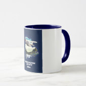 Washington Landkreis Maine Map Tasse (VorderseiteRechts)
