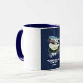 Washington Landkreis Maine Map Tasse (Vorderseite Links)