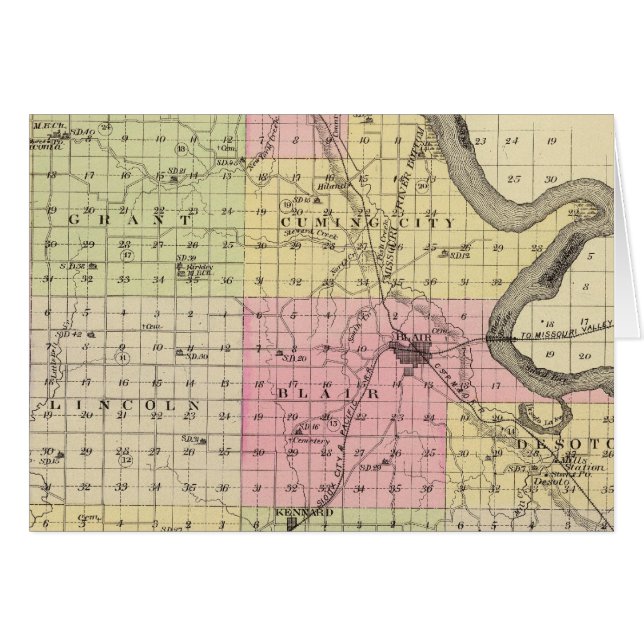 Washington Landkreis, Nebraska (Vorderseite (Horizontal))