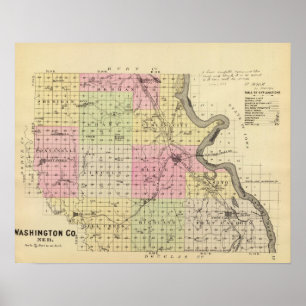 Washington Landkreis, Nebraska Poster