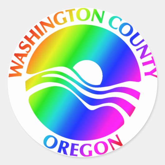 Washington Landkreis Pride Stickers - kleine 3,5 Z (Vorderseite)