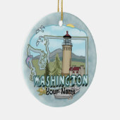 Washington Leuchtturm-Ornament Keramik Ornament (Rechts)