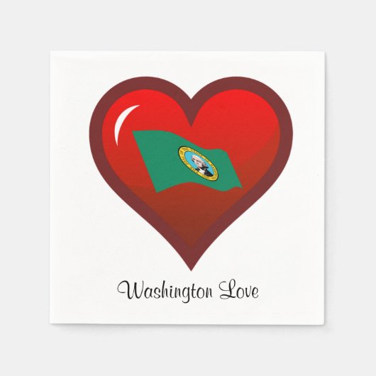 Washington Liebe Serviette (Vorderseite)