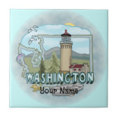 Washington Lighthouse Tile Fliese (Vorderseite)
