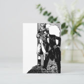 Washington Lincoln Postkarte (Stehend Vorderseite)