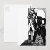 Washington Lincoln Postkarte (Vorne/Hinten)