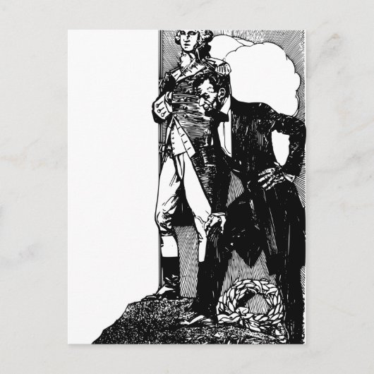 Washington Lincoln Postkarte (Vorderseite)