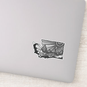 Washington Linie Aufkleber