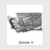 Washington Linie Aufkleber (Blatt)