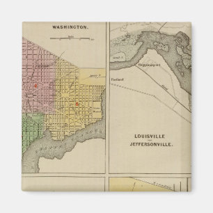 Washington Louisville und Jeffersonville Magnet