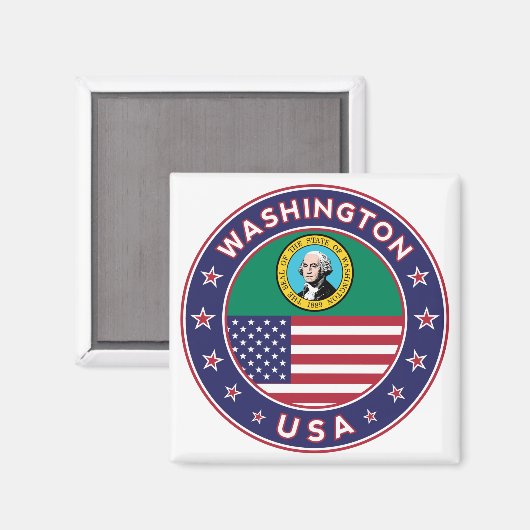 Washington Magnet (Vorderseite/Rückseite)