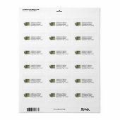 Washington Map Anschrift Adressaufkleber (Vorne)