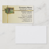 Washington Map Business Card Visitenkarte (Vorne/Hinten)