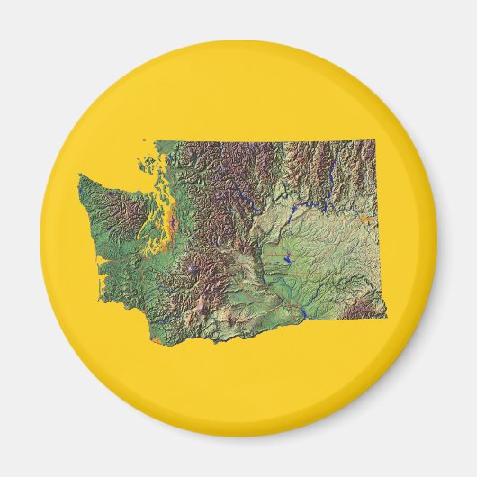 Washington Map Magnet (Vorne)