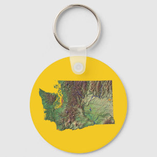 Washington Map Schlüsselanhänger