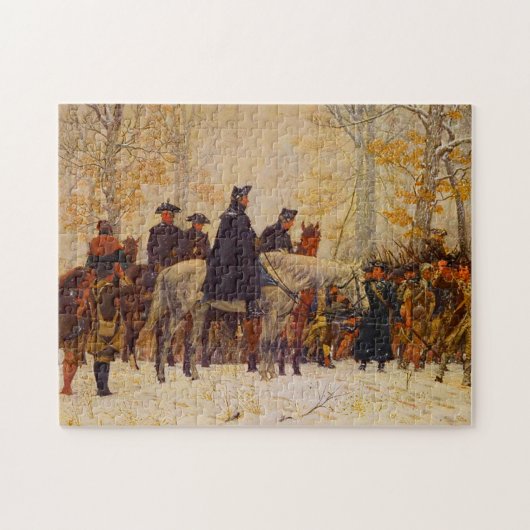 Washington März Valley Forge William Trego 1883 Puzzle (Horizontal)