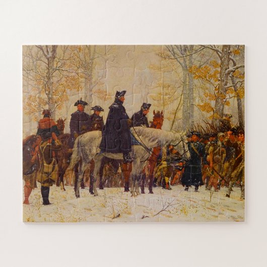 Washington März Valley Forge William Trego 1883 Puzzle (Horizontal)