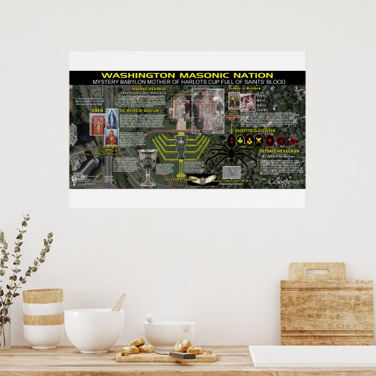 Washington Masonic Memorial - 4 Poster (Küche)