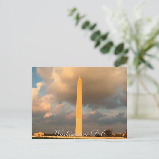 Washington Memorial Postkarte (Stehend Vorderseite)