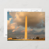 Washington Memorial Postkarte (Vorne/Hinten)