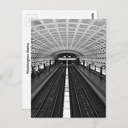 Washington Metro Postkarte (Vorne/Hinten)