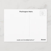 Washington Metro Postkarte (Rückseite)