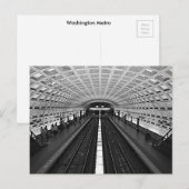 Washington Metro Postkarte (Vorne/Hinten)