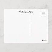 Washington Metro Postkarte (Rückseite)