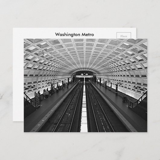 Washington Metro Postkarte (Vorne/Hinten)