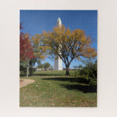 Washington Monument and Fall Trees Puzzle (Vertikal)