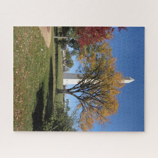Washington Monument and Fall Trees Puzzle (Horizontal)