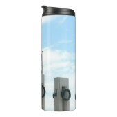 Washington Monument and WWII Memorial in DC Thermosbecher (Nach rechts gedreht)