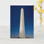 Washington Monument at Dusk Karte (Gelbe Blume)