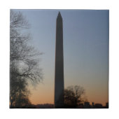 Washington Monument at Sunset Fliese (Vorderseite)