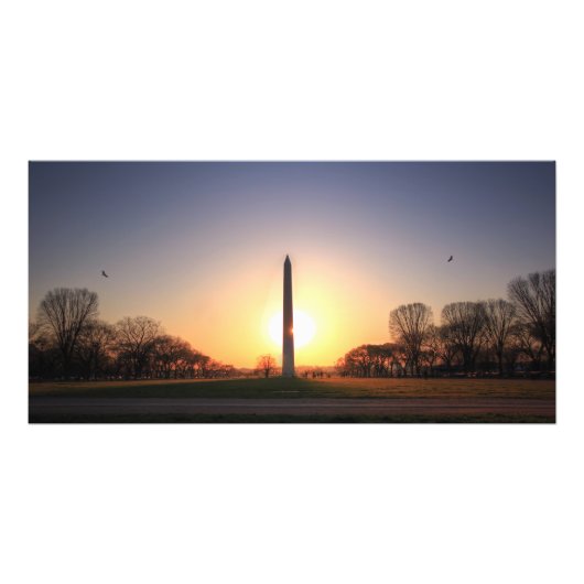 Washington Monument at Sunset Fotodruck (Vorne)