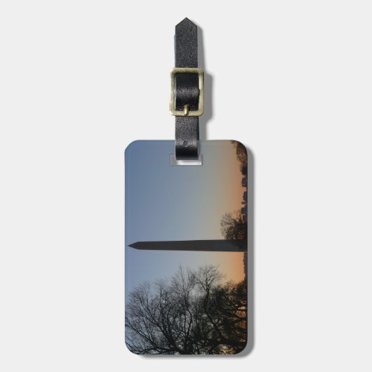 Washington Monument at Sunset Gepäckanhänger (Vorderseite vertikal)