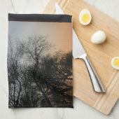 Washington Monument at Sunset Geschirrtuch (Viertel Falte)