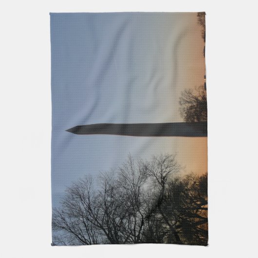 Washington Monument at Sunset Geschirrtuch (Vertikal)