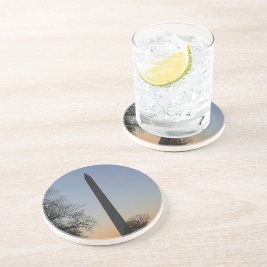 Washington Monument at Sunset Getränkeuntersetzer (Seite)