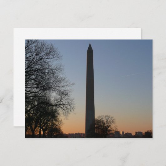 Washington Monument at Sunset in DC (Vorne/Hinten)