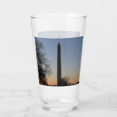 Washington Monument at Sunset in DC Glas (Rückseite)