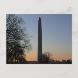 Washington Monument at Sunset in DC Postkarte