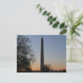Washington Monument at Sunset in DC Postkarte (Stehend Vorderseite)