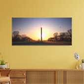 Washington Monument at Sunset Leinwanddruck (Insitu (Wohnzimmer))