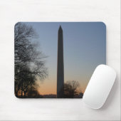 Washington Monument at Sunset Mousepad (Mit Mouse)