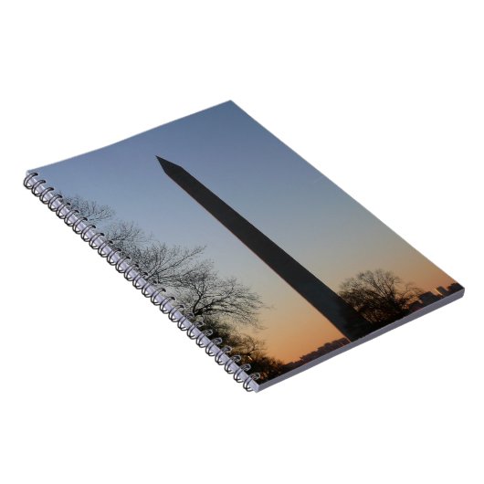 Washington Monument at Sunset Notizblock (Rechte Seite)