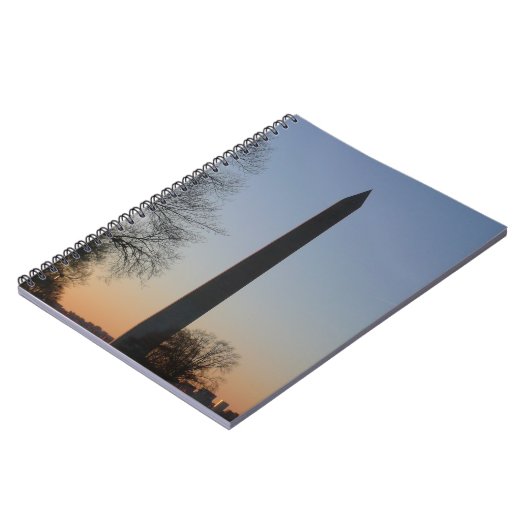Washington Monument at Sunset Notizblock (Linke Seite)