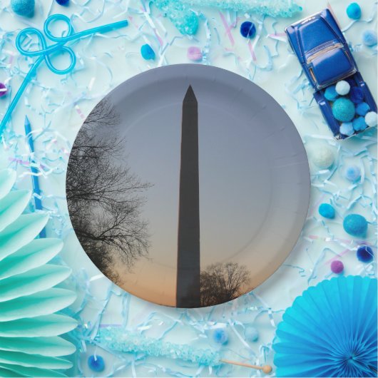 Washington Monument at Sunset Pappteller (Party)