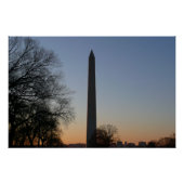 Washington Monument at Sunset Poster (Vorderseite)