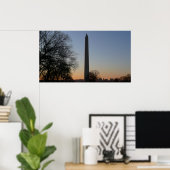 Washington Monument at Sunset Poster (Heimbüro)